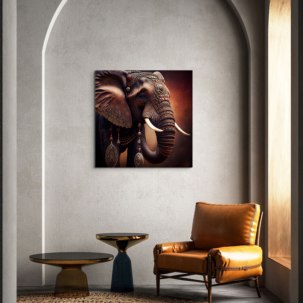 Wandbild Elefant | Tierbilder von Finer Spaces