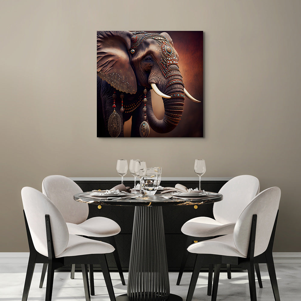 Wandbild Elefant | Tierbilder von Finer Spaces